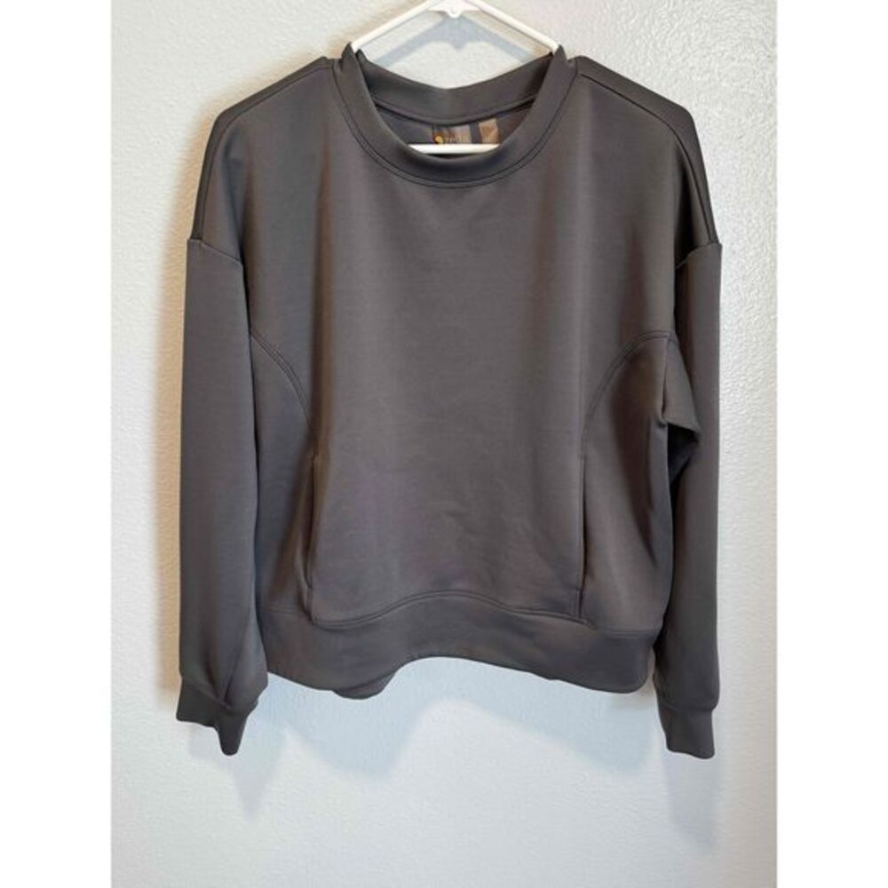 Zella Assorted Long Sleeve Ribbed Cuffs Pullover Sweatshirt Size Medium